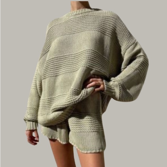 Zulu & Zephyr Olive Ripple Knit Sweater | 4 - Picture 8 of 8